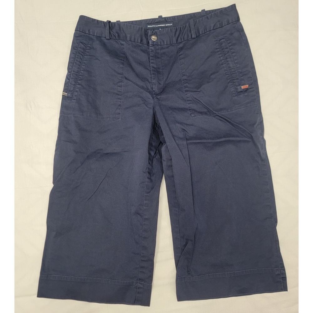Ralph Lauren Golf Capri Pants‎ Womens Size 6 Blue Inseam 16"